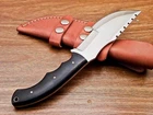 CUSTOM HANDMADE D2 TOOL STEEL BLADE TRACKER HUNTING KNIFE- W/SHEATH, TR-9688