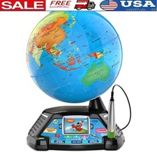 Interactive Learning Globe W/ Accessories Educational Toddler Toy Kids 5 New