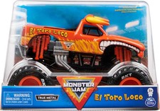 Monster Jam Official Truck-el Toro Loco Chrome Rims And Tires For All Playsets Monster Jam Official Truck-el Toro Loco Chrome Rims And Tires For All Playsets