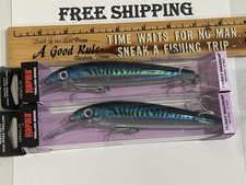 LOT OF 2 Rapala Husky Magnum HMAG-15 15cm 36g 1-1/4 OZ.  SILVER BLUE MACKERAL