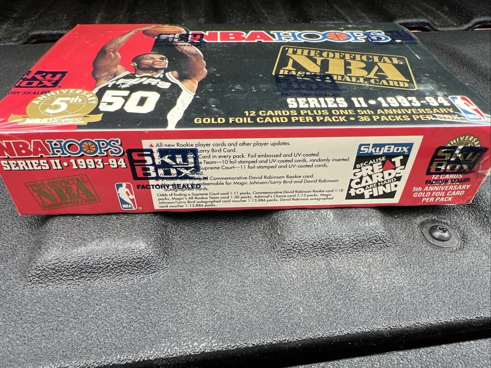 1993-94 NBA Hoops Series 2 Hobby Basketball Factory Sealed Wax Box 36 Packs - image 2 of 3
