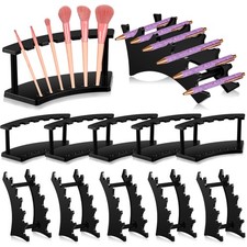 10 Pack Pen Display Stand, 6 Slots Plastic Pen Holder, Display Eyebrow Makeup...