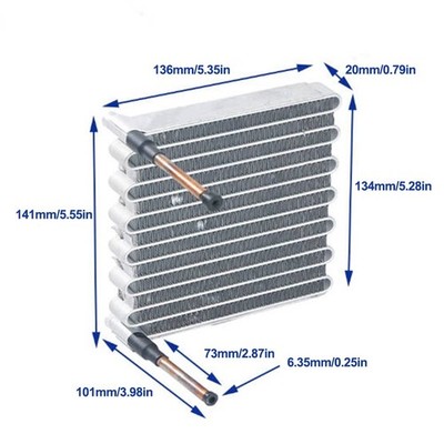 Aluminum Fin-Tube Heat Exchanger Air/Water-cooled Condenser WT12012020 *vy