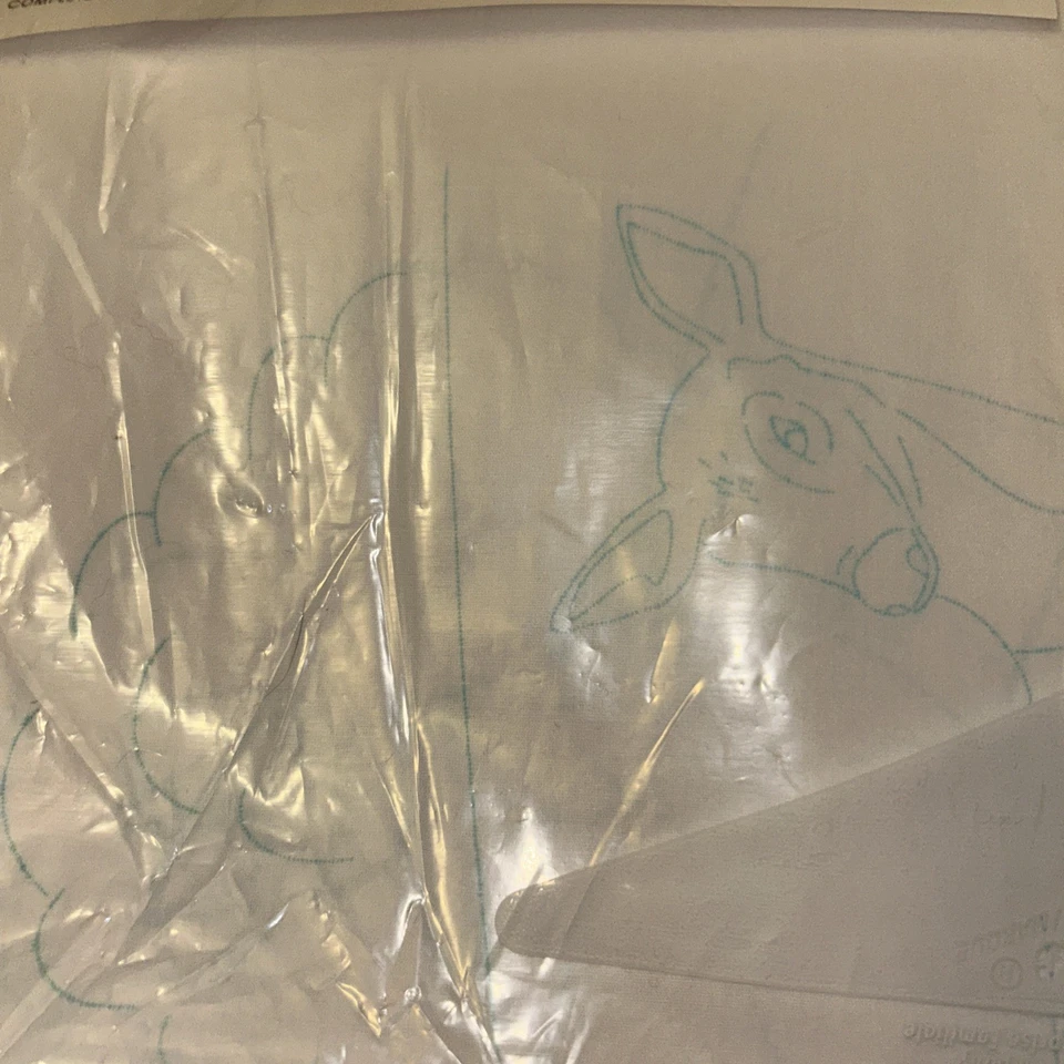 Jack Dempsey 6 Stamped White Quilt Blocks 18” x 18” Deer Family New. Open 📦 - Image 2 of 2