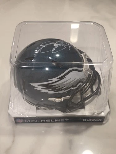 Saquon Barkley Signed Philadelphia Eagles Mini Helmet 5star COA