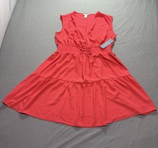 London Times Shift Dress Women's 14 Feminine Occasion Minimalist Indie Orange