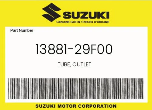 TUBE, OUTLET | DR-Z400EY/EK1/EK2/EK3/EK4