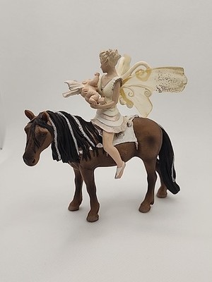 Schleich Bayala Fairy Elf ILORIS & BABY LEOLYNN Horse Figures 2007 Retired 70409