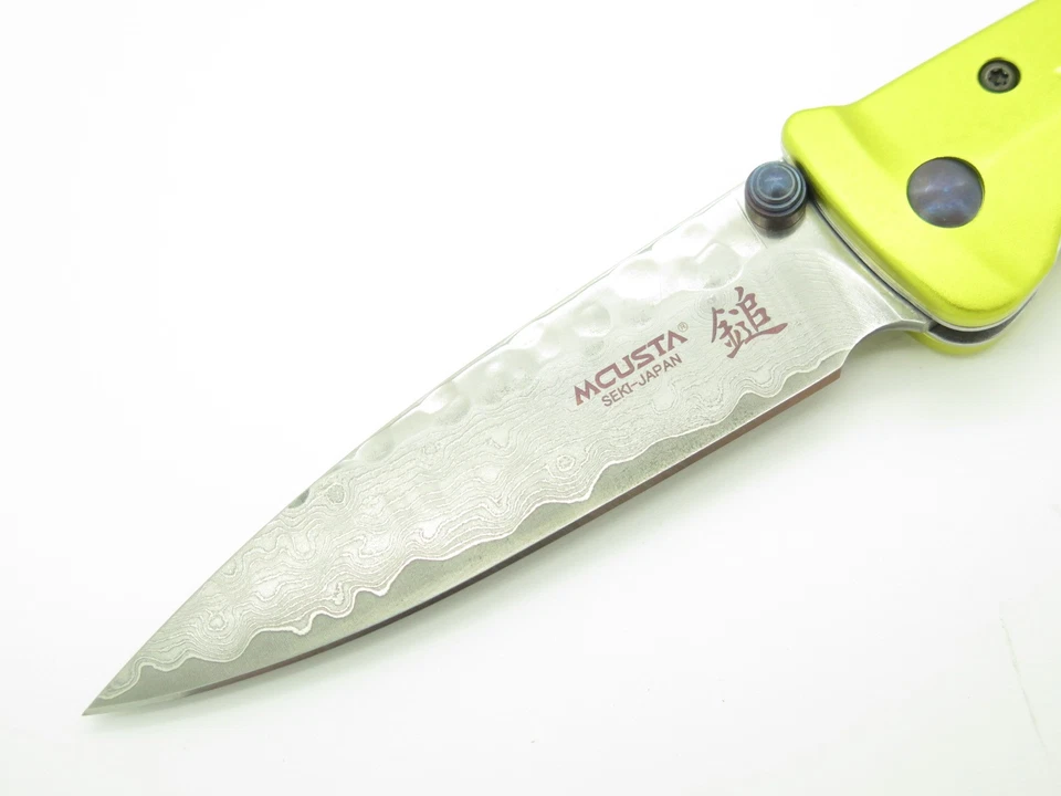 Cuchillo Plegable Damasco Mcusta Seki Japón MC-164D Oro Japonés Espada Bushi VG-10 Foto 4 de 4