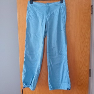 NIKE dri fit trousers wide adjustable leg Blue UK12