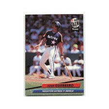 Juan Guerrero Rookie 1992 Fleer Ultra #490 Houston Astros Baseball Card NM. rookie card picture