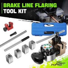 Single/Double/45 Degree 4 Dies Brake Line Flaring Tool Kit for Metal Pipes Plumb