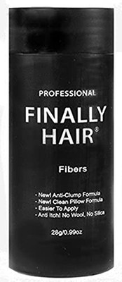 Finally Hair Building Fibers - Full 28 Gram applicator can, Light Brown