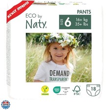 Pull-Ups Training Pants, Plant-Based and No Nasty Chemicals, 4T-5T Size 6, Wh...