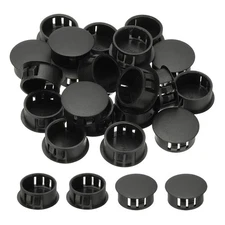 Plastic Hole Plugs, 99 Pcs 4/5"(22mm) Round Plastic Hole Caps, Black