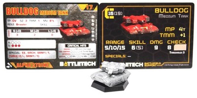 Battletech Catalsyt Labs Bulldog Medium Tank - NEW with Cards
