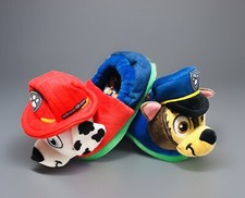 NEW PAW Patrol MARSHALL CHASE 3D Plush Slip-on Slippers Toddler Boys Size 7/8