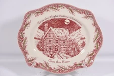 Noble Excellence Twas the Night Before Christmas Bless This House Platter NWT