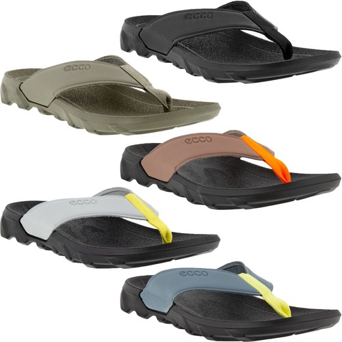 ECCO Mens MX Outdoor Leather Sandal Slider Sliders Flip Flops Thongs  Flipslider | eBay