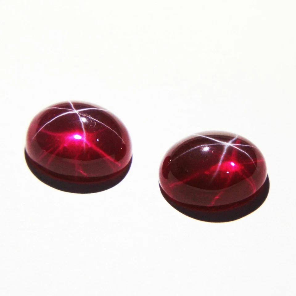 Certified Heated Star Ruby Gemstones 27+ Ct Oval Cabochon Cut - Image 4 of 4