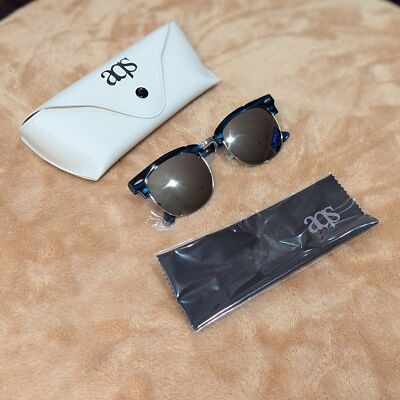 AQS Blue Silver Mirror Sunglasses | eBay display picture 1