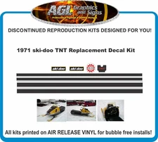 1971 Ski-doo TNT  Reproduction Decal Kit