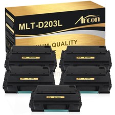 5 PK MLTD-203L 203L Toner for Samsung ProXpress M3870FW M3320ND M4020ND M3370FD