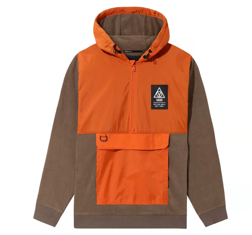 Vans 66 Supply Polar Fleece Hoodie Sweater Anorak Size XL Canteen / Gold  Flame | eBay