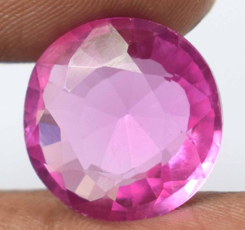 Runder natürlicher Mogok rosa Rubin 11,80 kt Edelstein zertifiziert C4398 Geburtstagsangebot - Bild 3 von 9