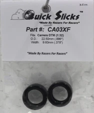 QUICKSLICKS CA03XF SILICONE TIRES FOR CARRERA DTM 1/32 SLOT CAR PARTS