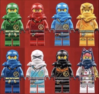 Lego 8x Ninjago Dragons Rising Season Minifigures Lloyd Zane