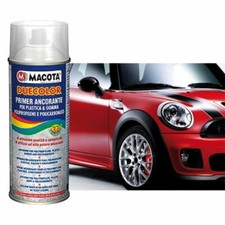 Paint Spray Bumper Macota Duecolor Primer Base Coat Plastic & Rubber