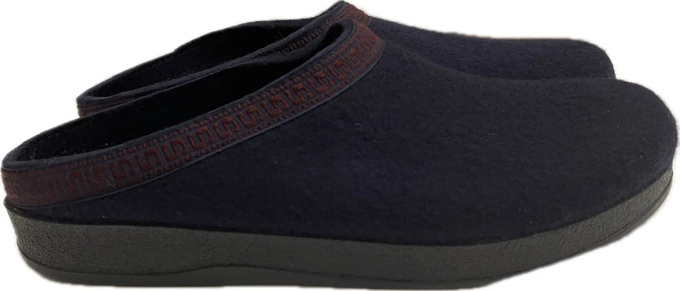 Zuecos para mujer Stegmann de lana azul marino suela de polietileno talla 6 Foto 2 de 4