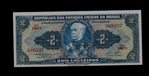 BILLETE DE BRASIL (1) 2 CRUZEIROS ND (1954)) P 151 B NÍTIDO SIN CIRCULAR