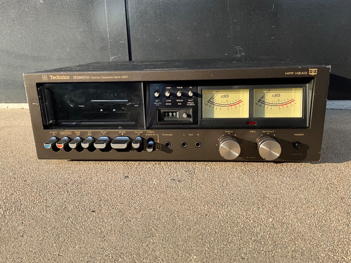 Technics 630T Tape Deck, Partially Works, Needs Capstan Pinch