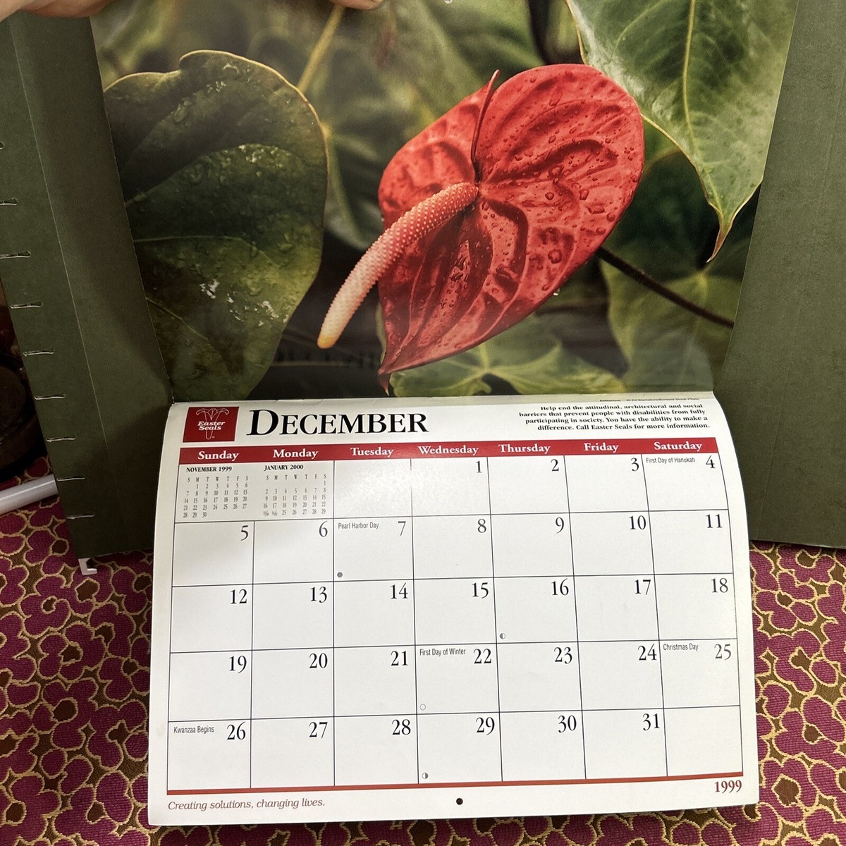 VINTAGE 1999 EASTER SEAL SOCIETY CALENDAR | eBay