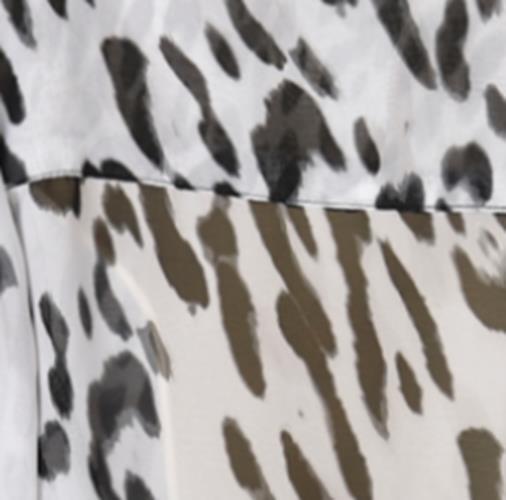 Chicos White Leopard Sheer Button Down Dress Shir… - image 4