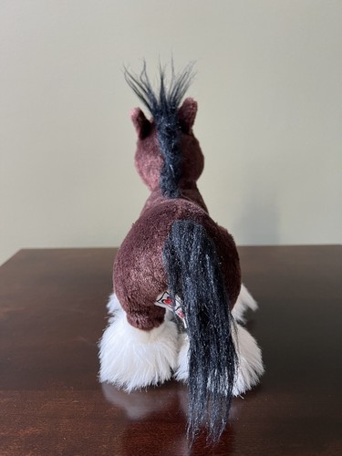 Ganz Webkinz Clydesdale Plush 9" Horse Stuffed Animal Toy HM139 - Picture 3 of 14