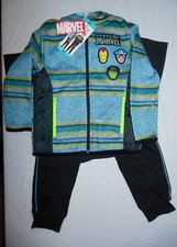 Boy's Marvel Comics 3-Piece Full Zip Hoodie, Tee, Fleece Jogger Size 4T NWT