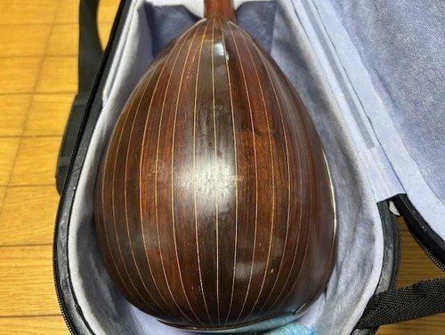 Mandolin Kunishima No.30 Made in 1977 w/Hard case Japanese Stringed Instrument - Picture 5 of 8