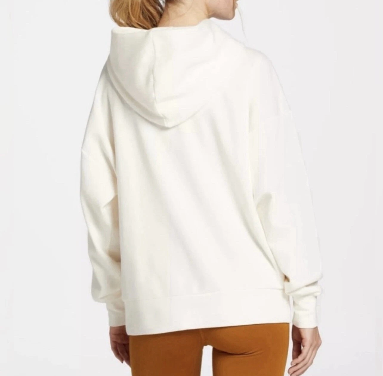 OFF WHITE Felpa con cappuccio pullover DSG Everyday crema nuova con etichetta taglia XS