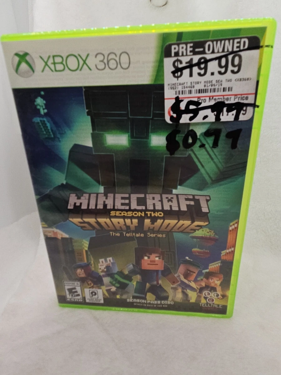 Minecraft: Story Mode Season Two 2 Season Pass Disc (Microsoft Xbox 360,  2017) 816563020146