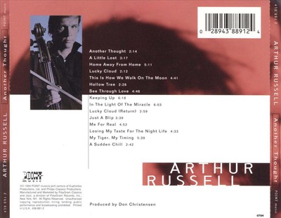 ARTHUR RUSSELL - ANOTHER THOUGHT NEW CD