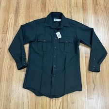 NWOT Horace Small Sentry Zip Front Long Sleeve 15 1/2 x 33 Green