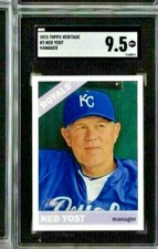 2015 Topps Heritage Ned Yost Manager SGC 9.5