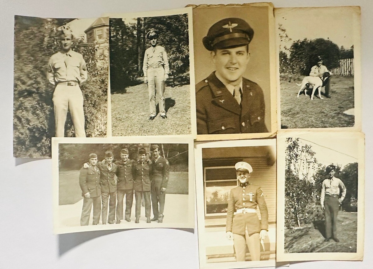 US AMRY AIR FORCE ミリタリー フォト Lot 7 1940s Military Air Force Men Us Army Vintage Photos | eBay