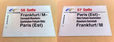 ZLS EuroCity 56 RS EC 57 Goethe Frankfurt/M - Forbach - Metz - Paris(Est) u.z.