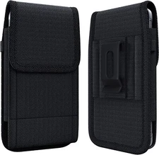 Vertical Nylon Belt Clip Loop Pouch Holster Case To Fit Samsung Galaxy & iPhone