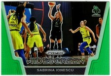 Sabrina Ionescu 2021 Panini Prizm Widescreen Green Prizm #7 - New York Liberty