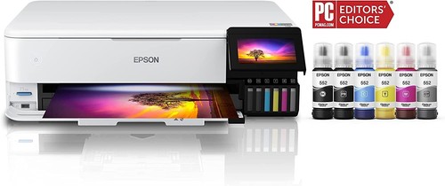 New Epson EcoTank Photo ET-8550 AIO Wireles Supertank Printer Scanner Copier
